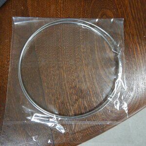 4.5 inch silver hoop earrings